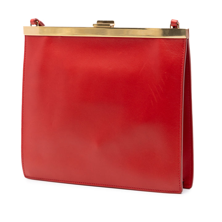 Celine Mini Smooth Cuir de veau Clasp Sac