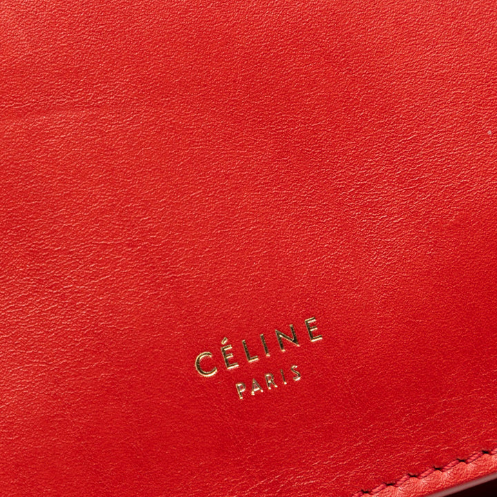 Celine Mini Smooth Cuir de veau Clasp Sac