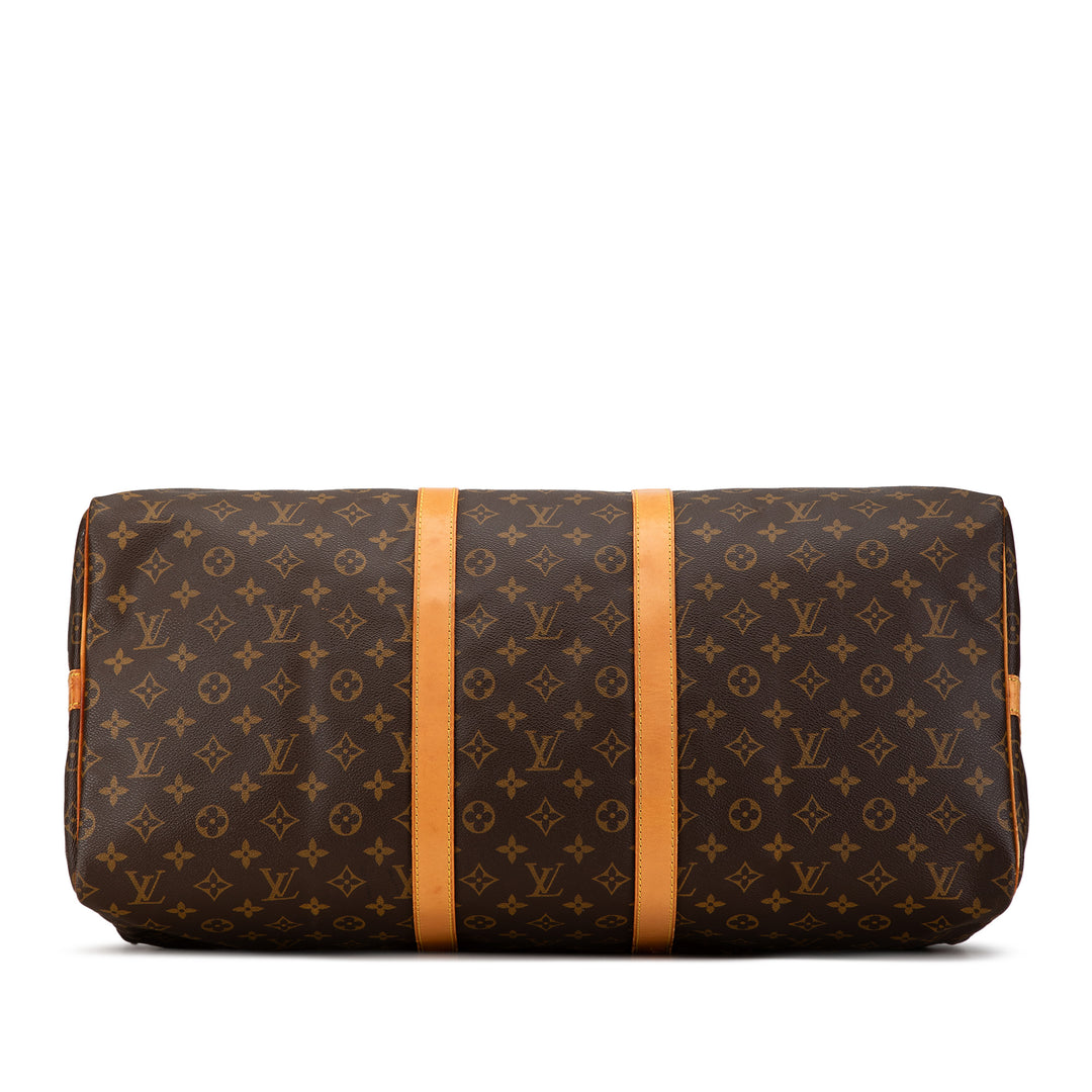 Louis Vuitton Monogram Keepall Bandouliere 55 Brown - GABY PARIS