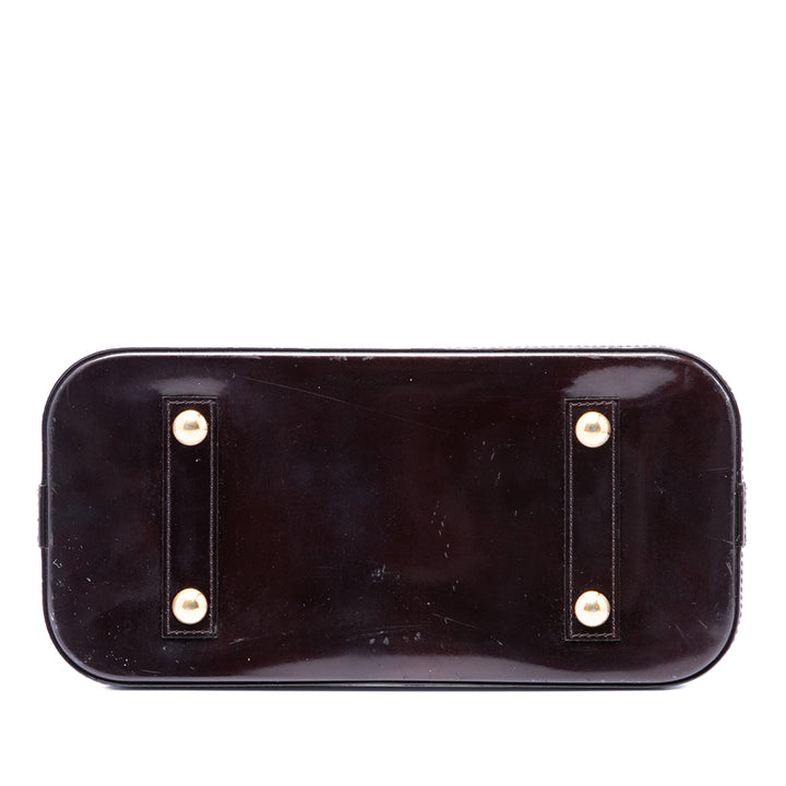 Alma PM Cuir verni Monogram Violet