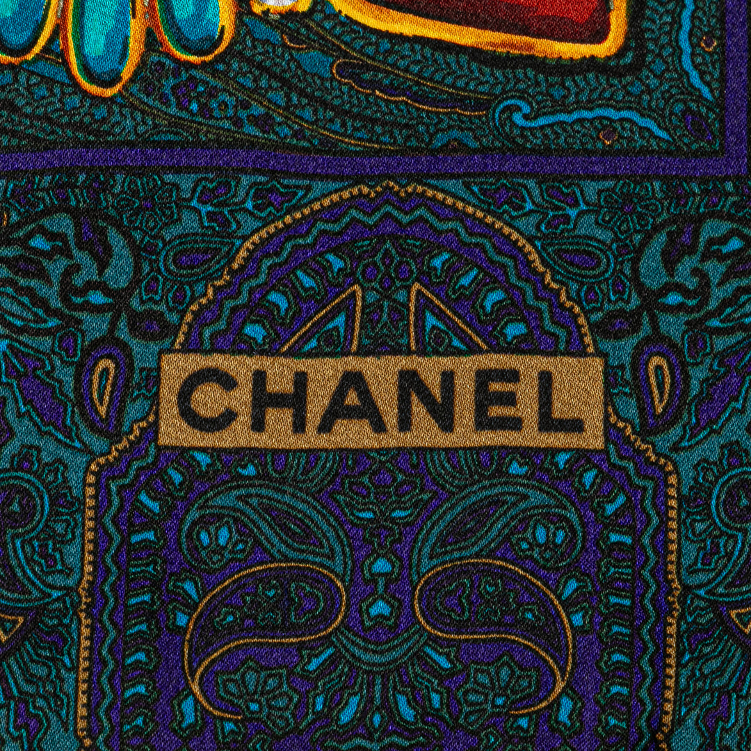 Chanel Gripoix Soie Foulard Vert – GABY PARIS Authentique