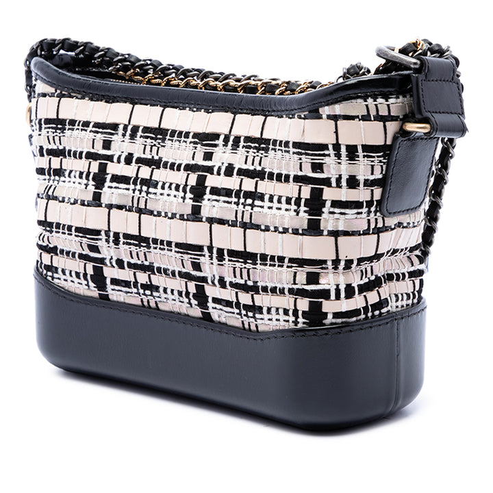 Chanel Gabrielle Sac Petit Tweed Noir – vue 2 – GABY PARIS