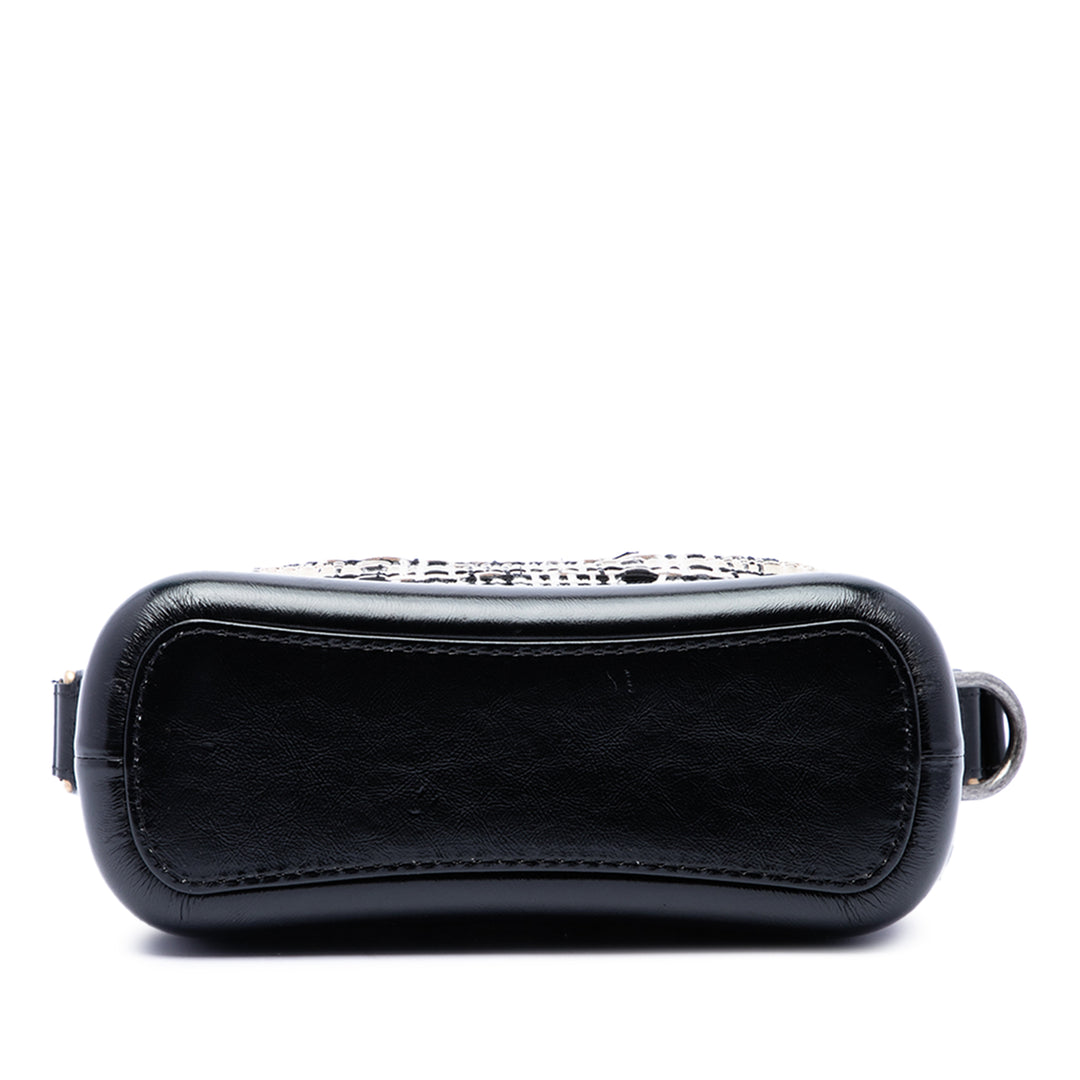 Chanel Gabrielle Sac Petit Tweed Noir – vue 3 – GABY PARIS