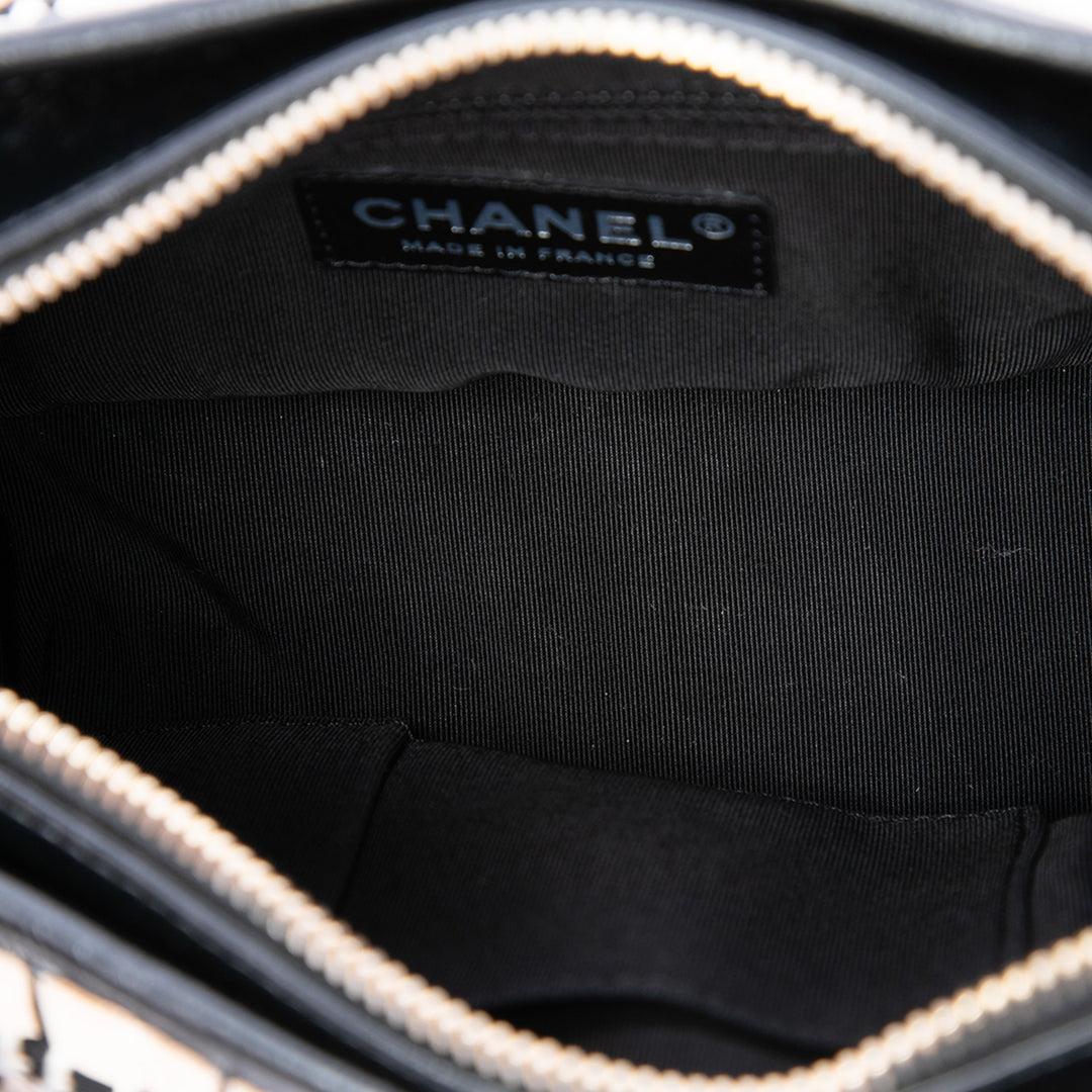 Chanel Gabrielle Sac Petit Tweed Noir – vue 4 – GABY PARIS