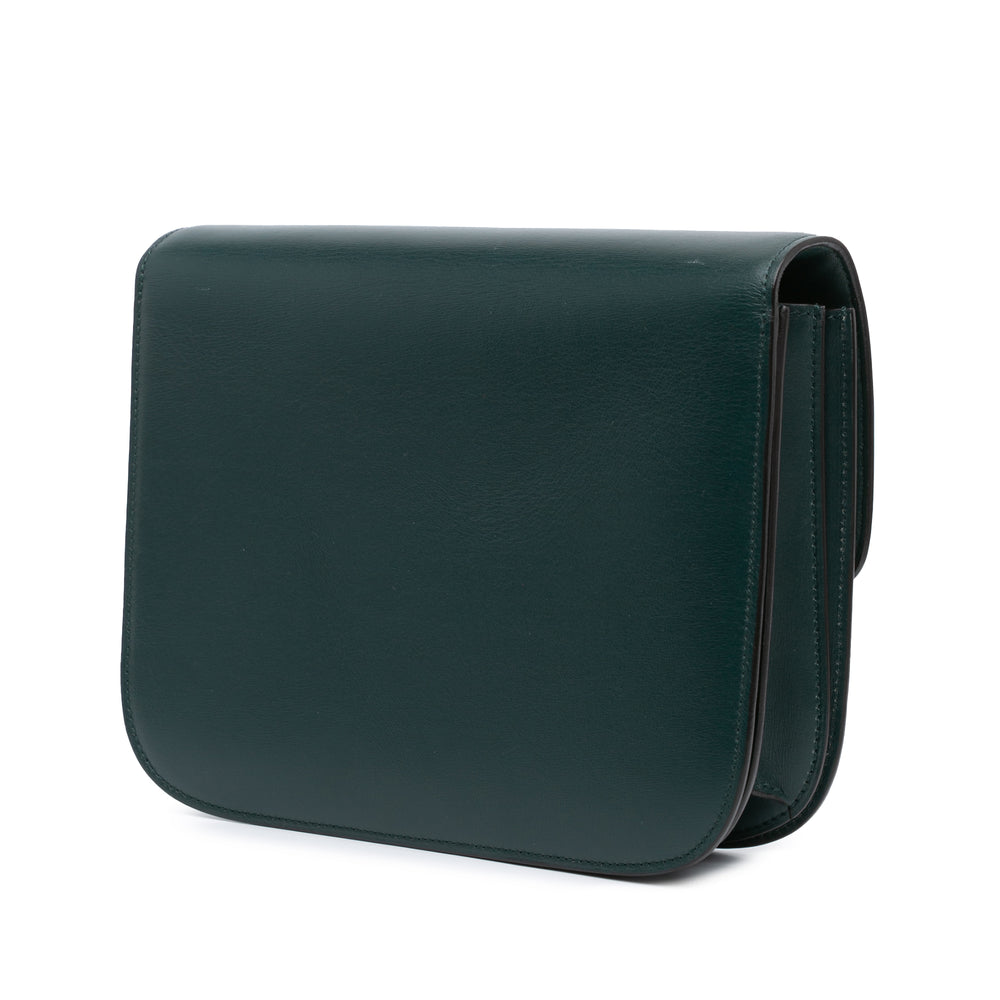 Medium Calfskin Classic Box Green - Gaby Paris