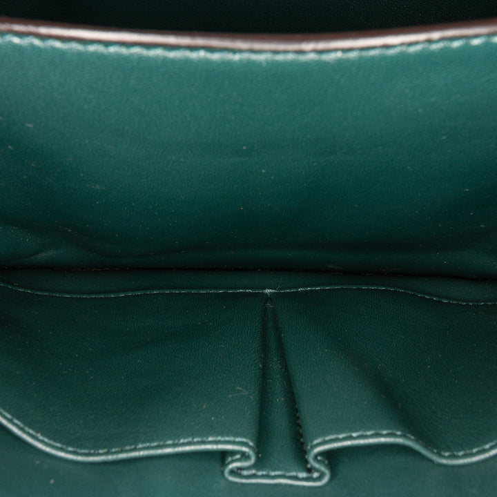 Medium Calfskin Classic Box Green - Gaby Paris