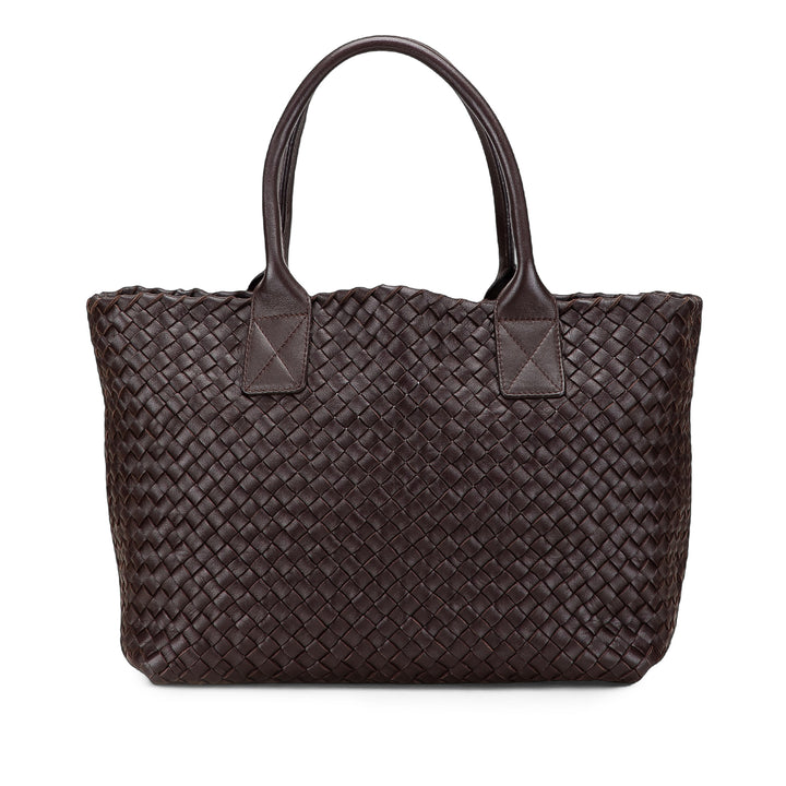 Bottega Veneta Cuir d’agneau Intreccio Cabat Cabas