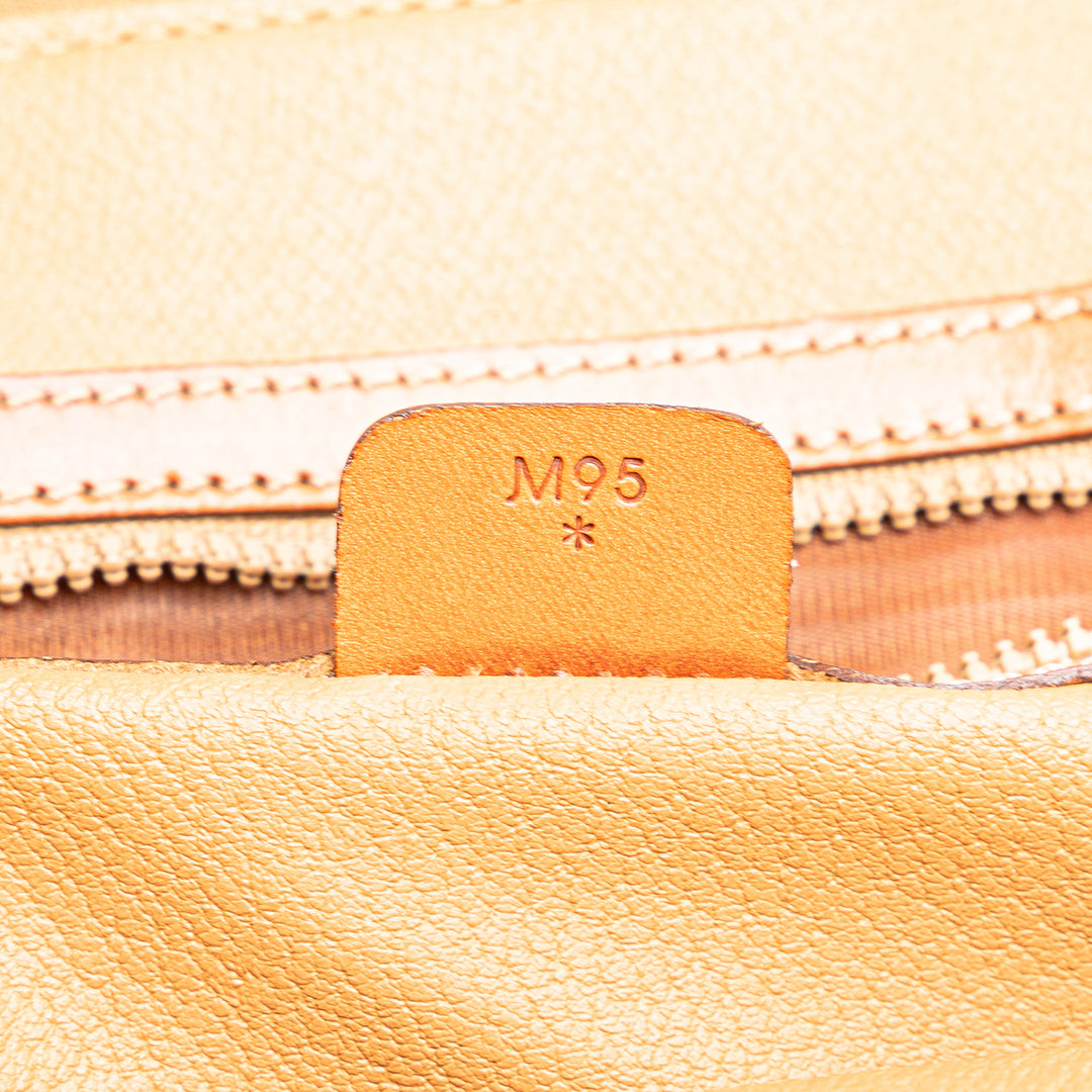 Macadam Coated Canvas Dome Satchel Brown - Gaby Paris