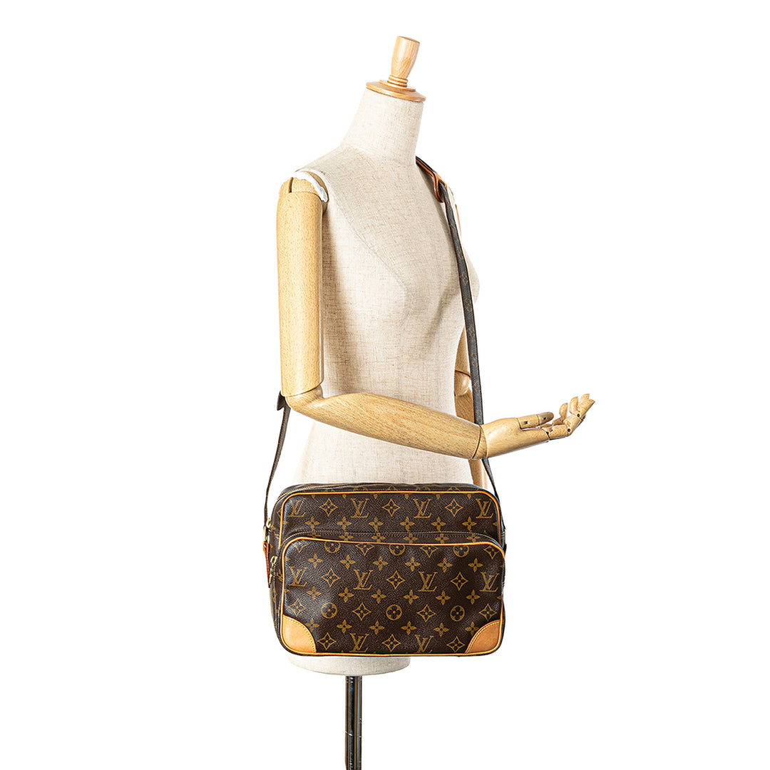 Monogram Nil Crossbody Brown - Gaby Paris