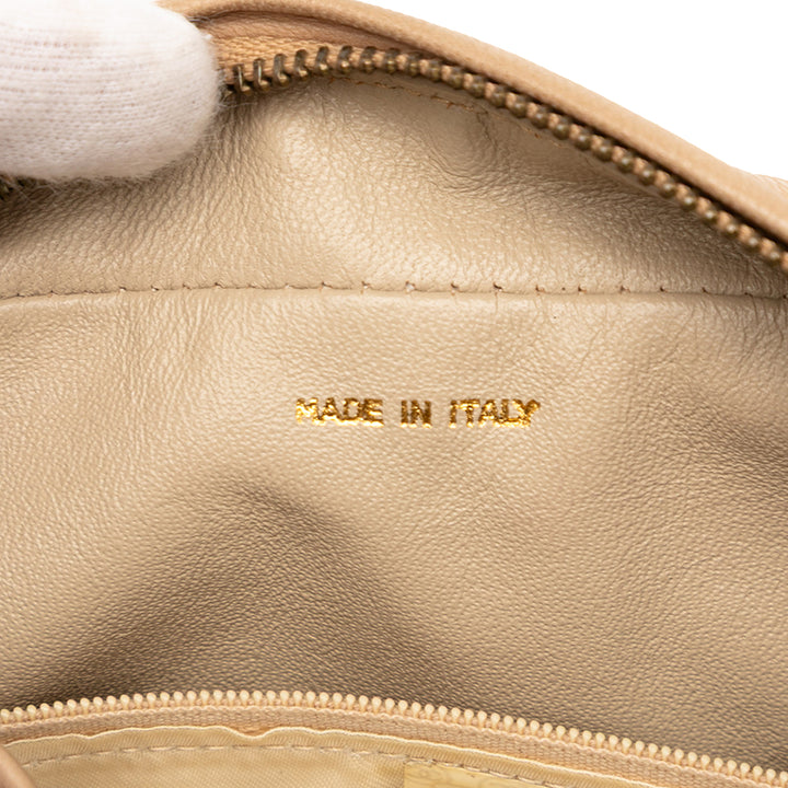 Chanel CC Matelassé Cuir d’agneau Pompon Sac caméra