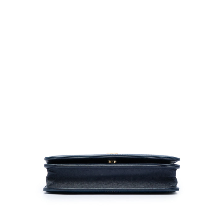 Chanel Printed Jean et Cuir de veau Gabrielle Wallet on Chain