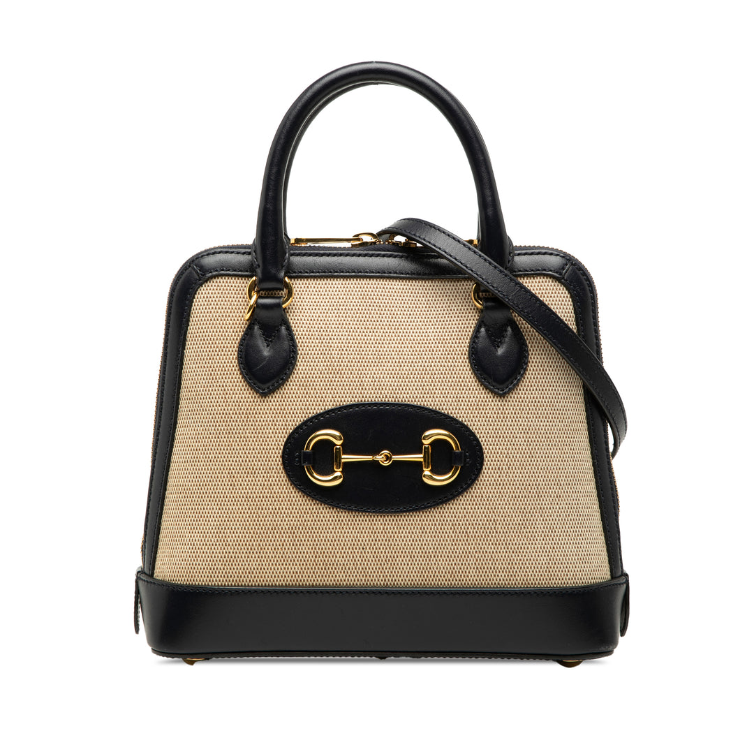 Gucci Small Toile Horsebit 1955 Sac