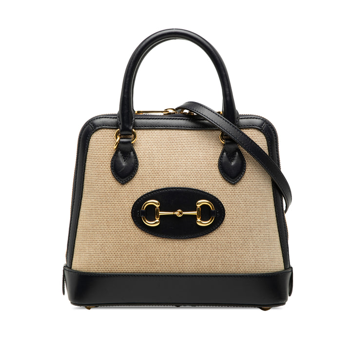 Gucci Small Toile Horsebit 1955 Sac