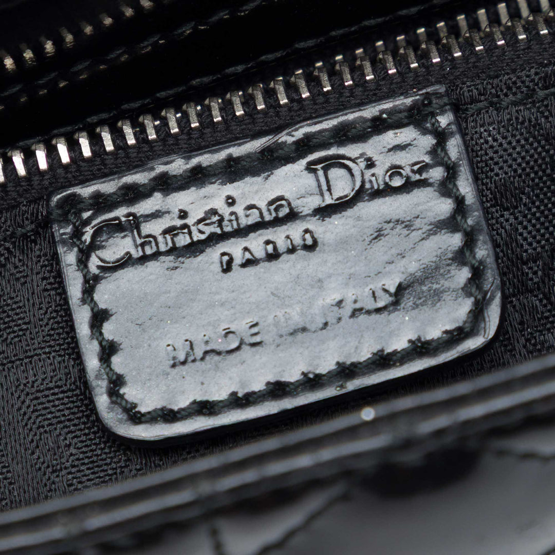 Dior Mini Cuir verni Cannage Lady Dior