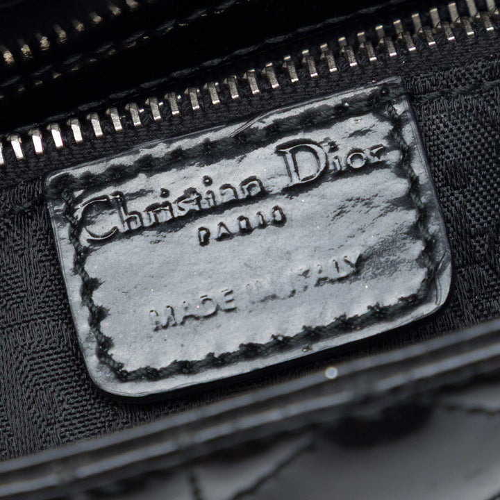 Dior Mini Cuir verni Cannage Lady Dior
