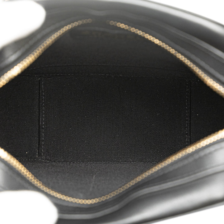 Chanel CC Matelassé Octagon Camera Étui Cuir d'agneau