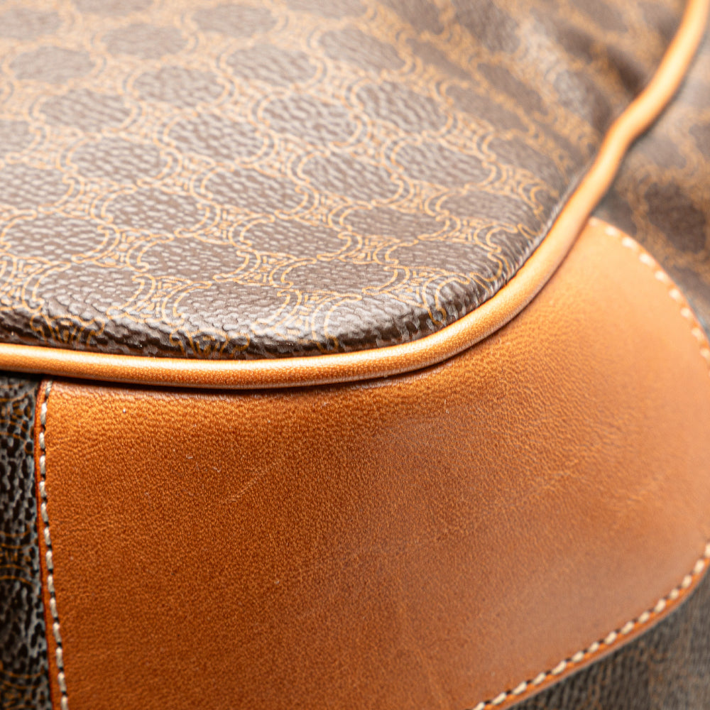 Macadam Coated Canvas Travel Bag Brown - Gaby Paris