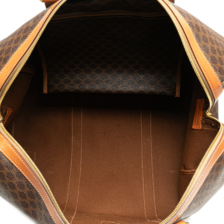 Macadam Coated Canvas Travel Bag Brown - Gaby Paris