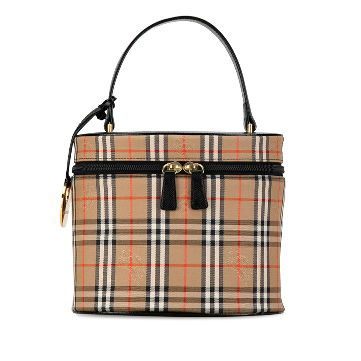 Haymarket Check Vanity Bag Brown - Gaby Paris