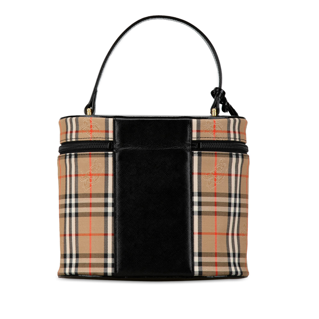 Haymarket Check Vanity Bag Brown - Gaby Paris