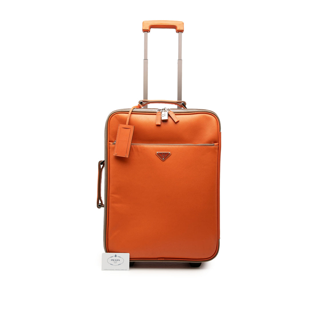 Prada Saffiano Carry On Trolley Suitcase