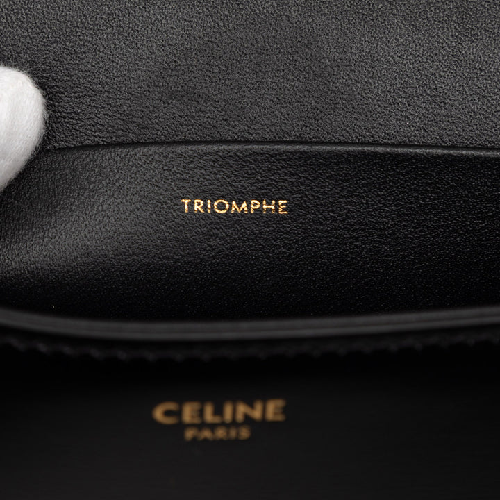 Celine brillant Cuir de veau Claude Chain Sac bandoulière