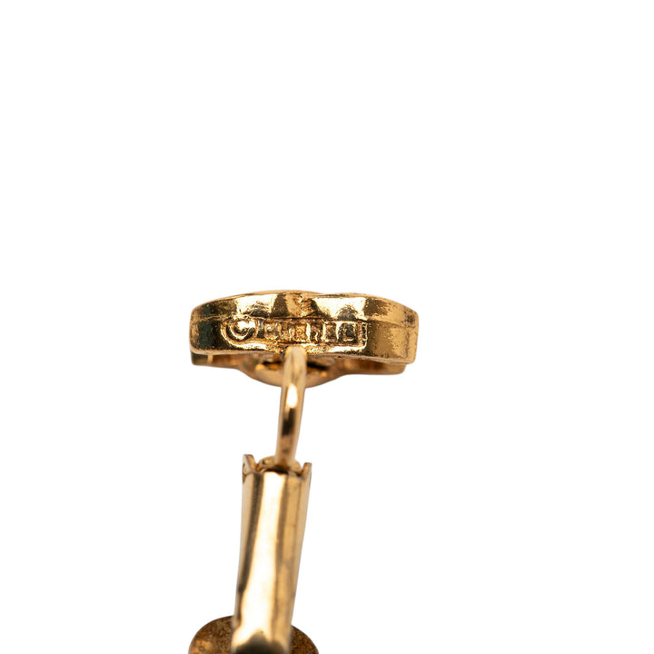 Chanel CC plaqué À clip Boucles d'oreilles Métal