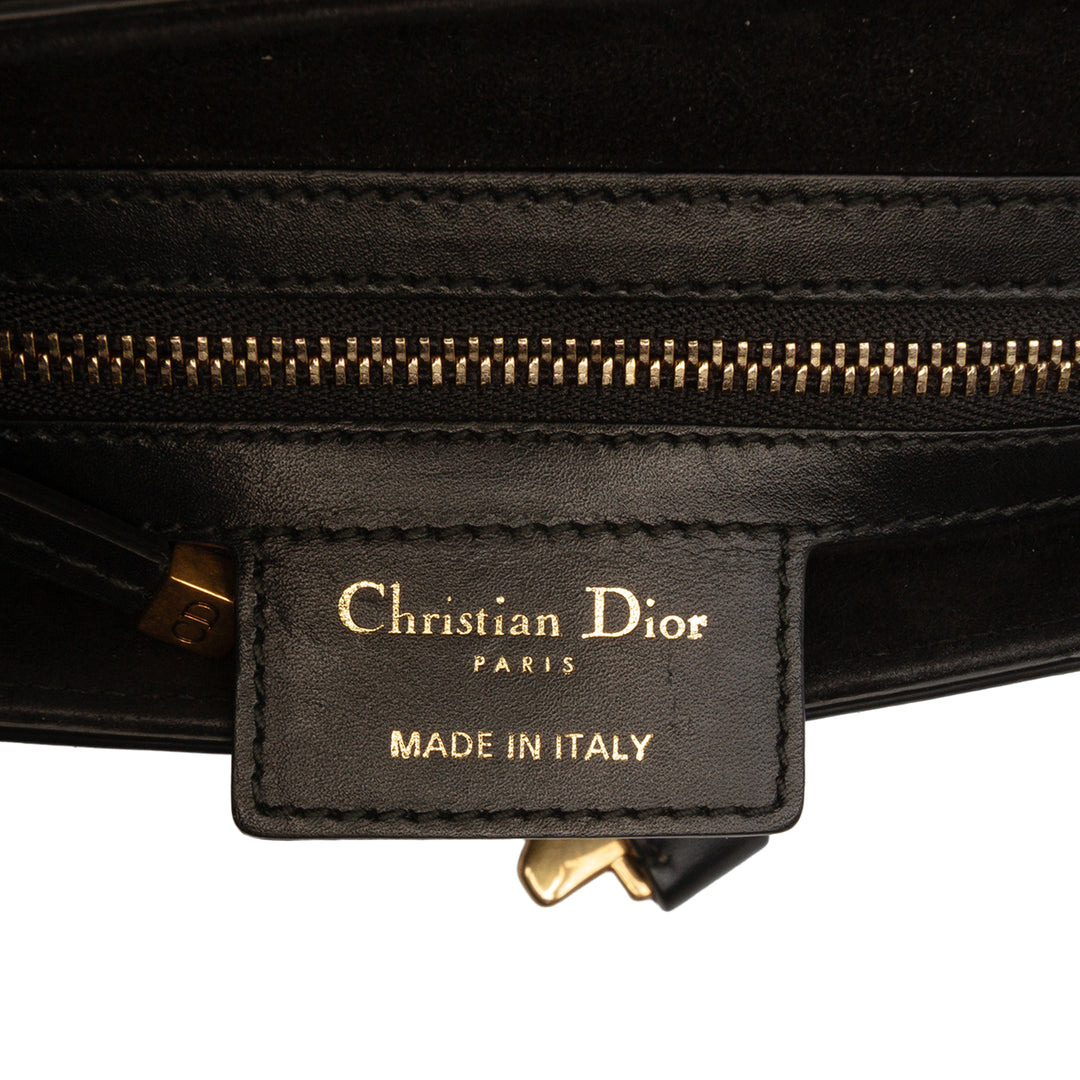 Saddle Sac Cuir de veau lisse Noir
