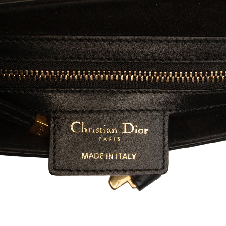 Saddle Sac Cuir de veau lisse Noir