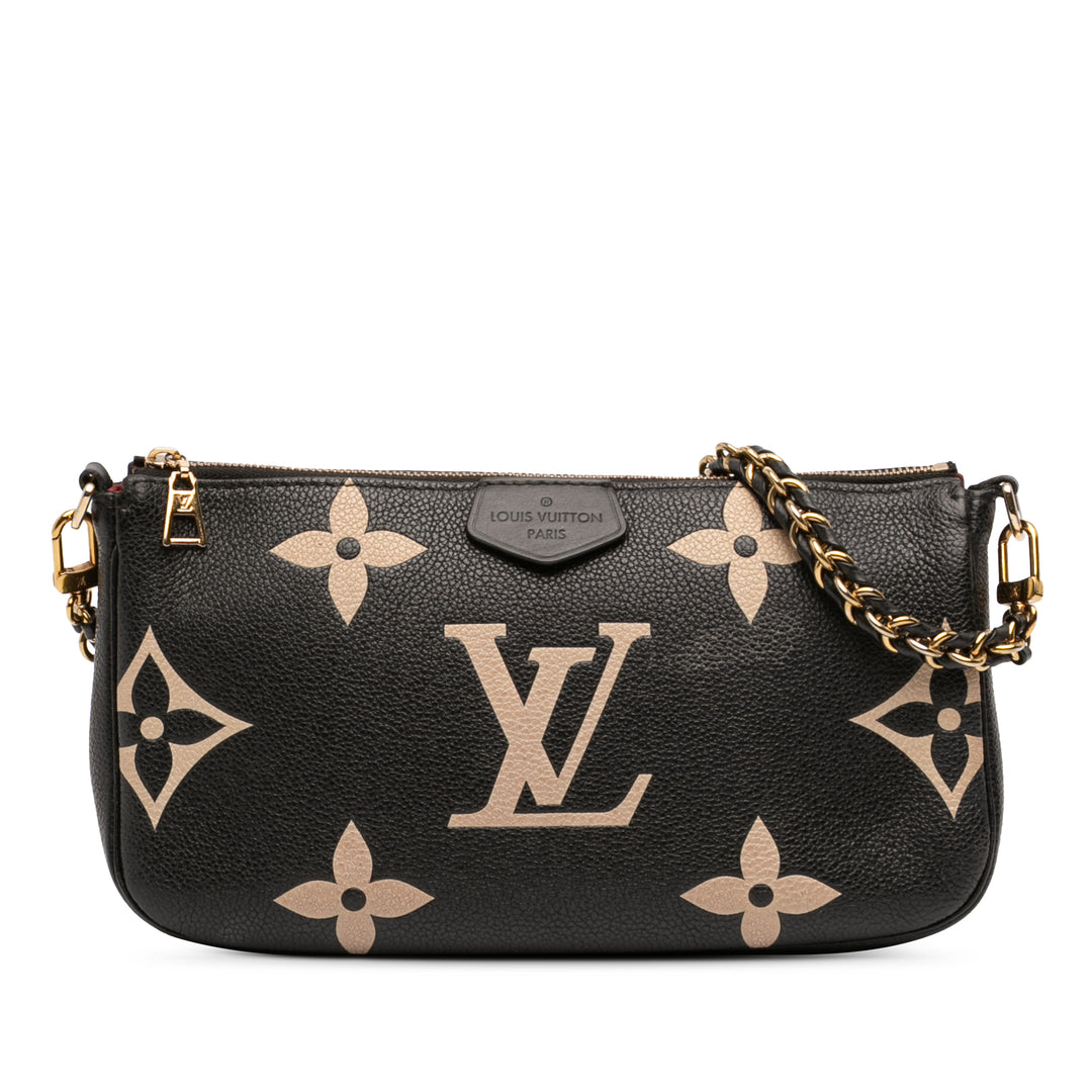 Giant Empreinte Bicolore Multi Pochette Accessoires Monogram Noir