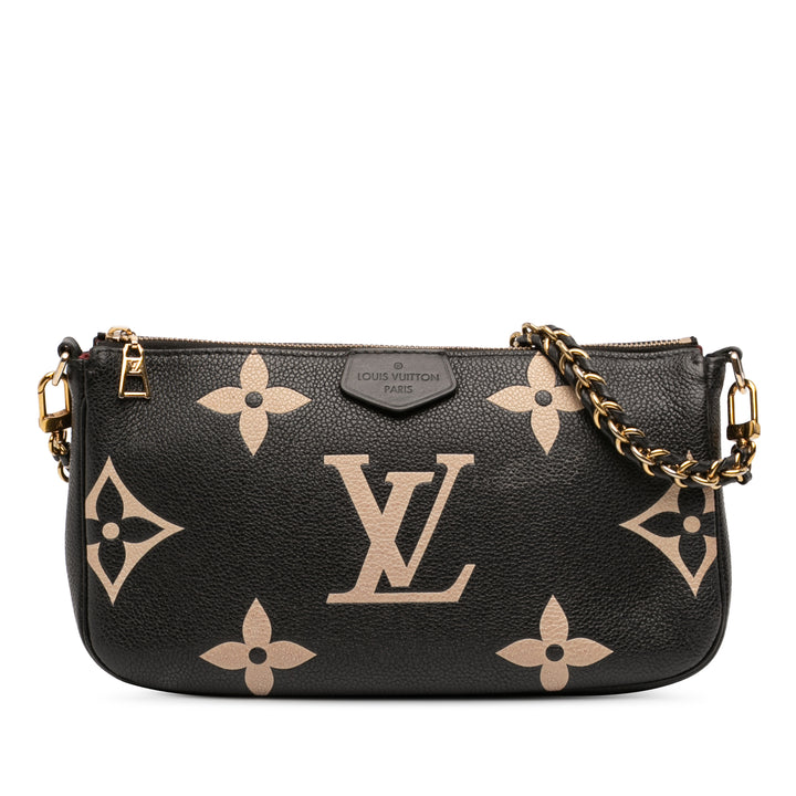 Giant Empreinte Bicolore Multi Pochette Accessoires Monogram Noir