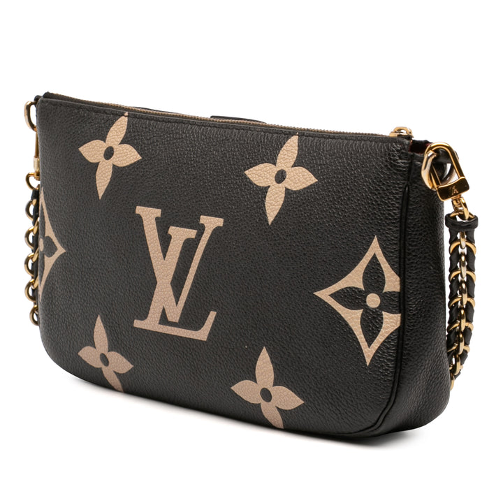 Giant Empreinte Bicolore Multi Pochette Accessoires Monogram Noir