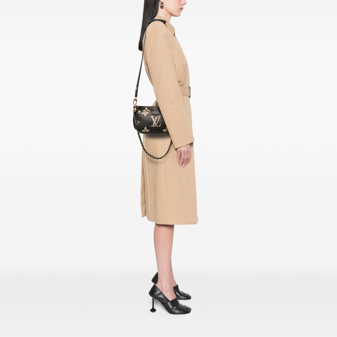 Giant Empreinte Bicolore Multi Pochette Accessoires Monogram Noir