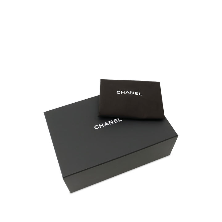 Chanel Matelassé Vanity avec chaîne Petit Cuir caviar Noir – vue 6 – GABY PARIS