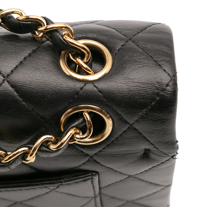 Chanel Small Classic Cuir d’agneau Double rabat Noir – GABY PARIS Authentique