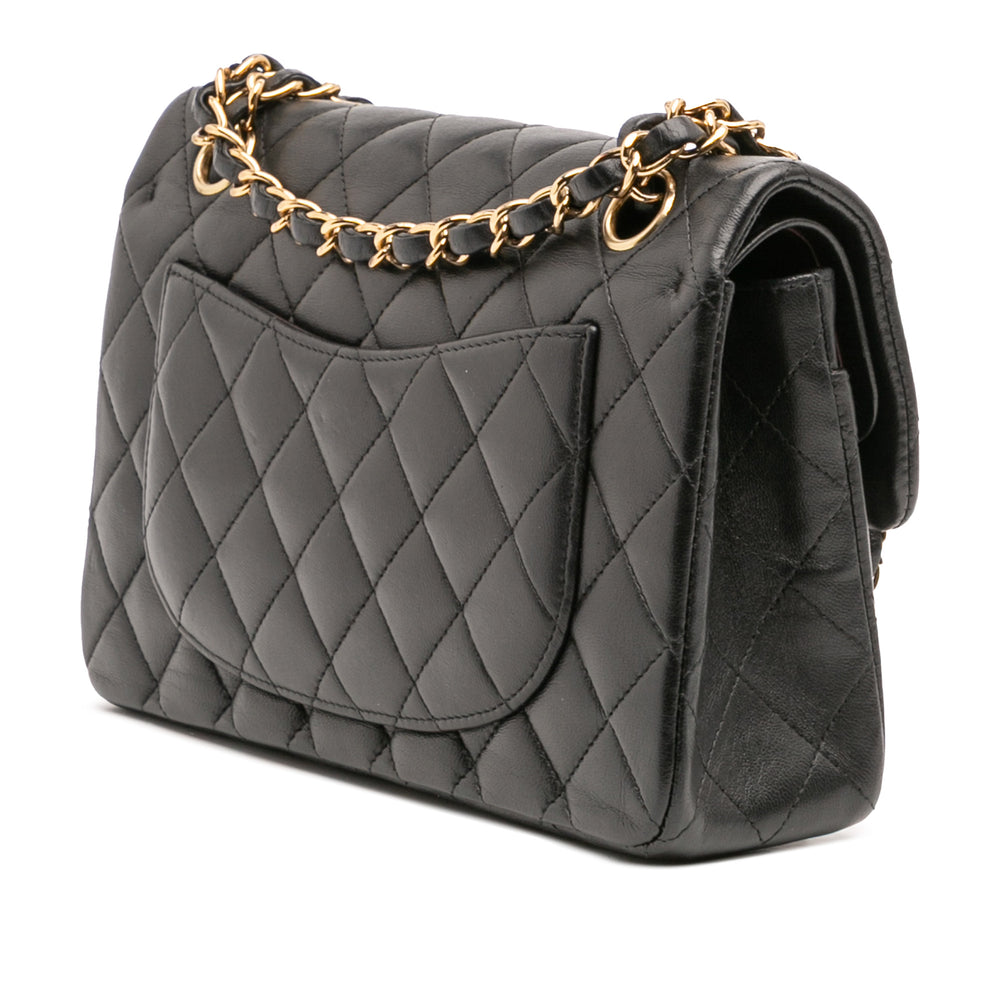 Chanel Small Classic Cuir d’agneau Double rabat Noir – GABY PARIS Authentique