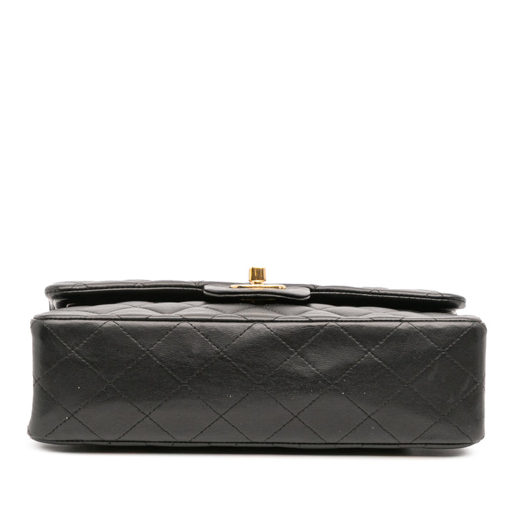 Chanel Small Classic Cuir d’agneau Double rabat Noir – GABY PARIS Authentique