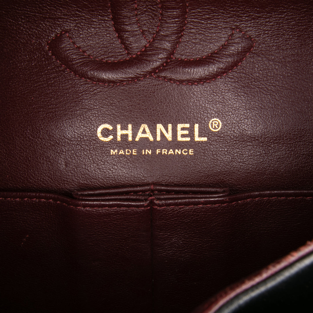 Chanel Small Classic Cuir d’agneau Double rabat Noir – GABY PARIS Authentique