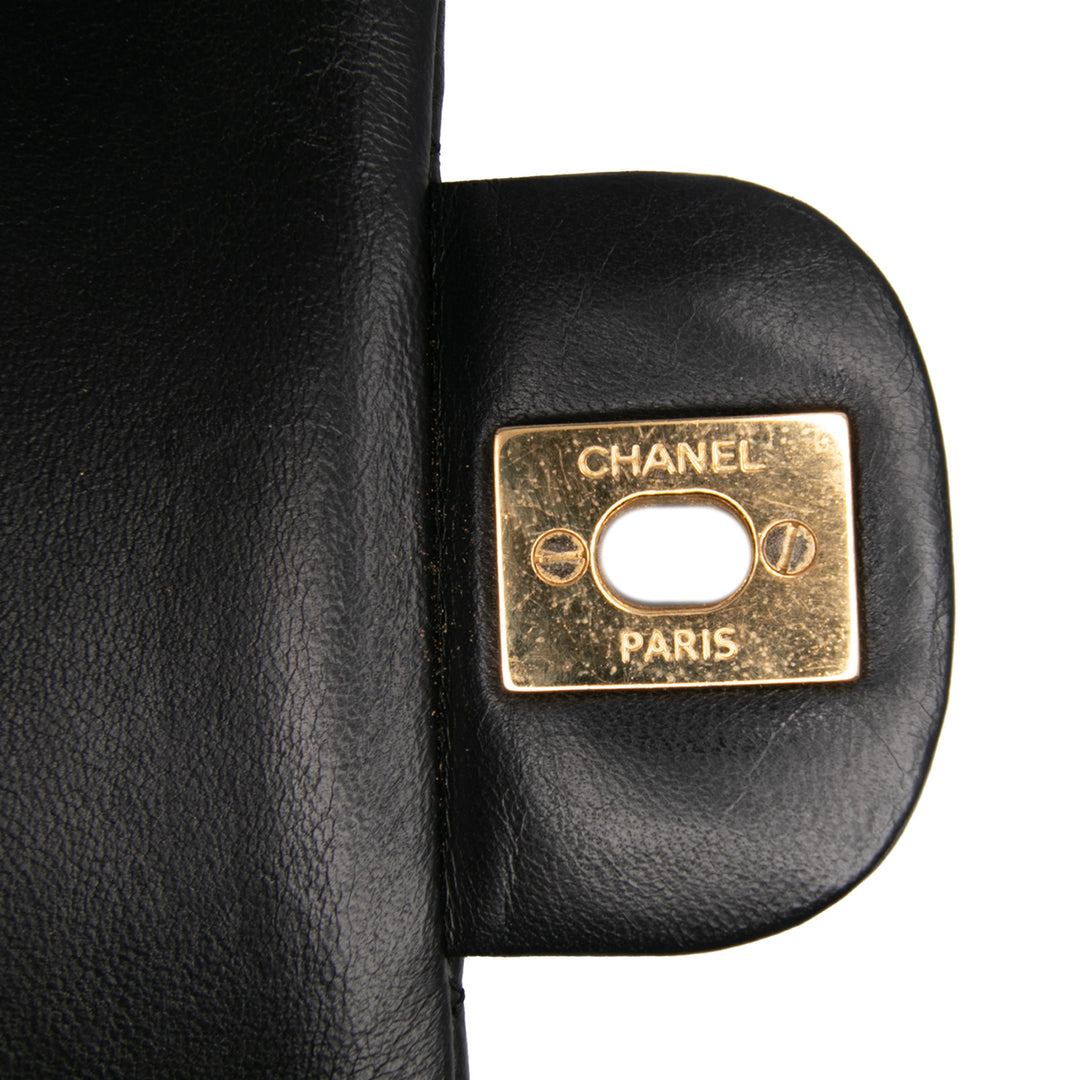 Chanel Small Classic Cuir d’agneau Double rabat Noir – GABY PARIS Authentique