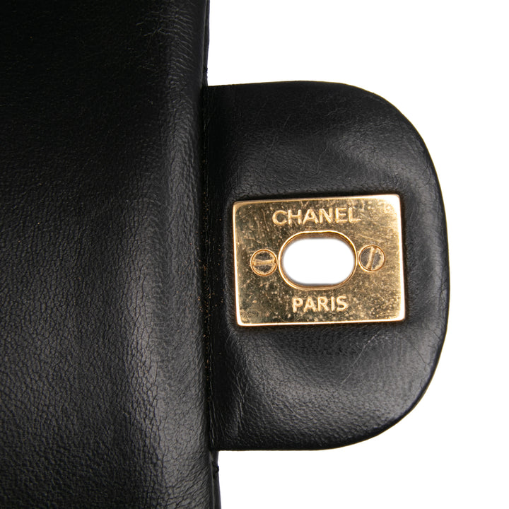 Chanel Small Classic Cuir d’agneau Double rabat Noir – GABY PARIS Authentique