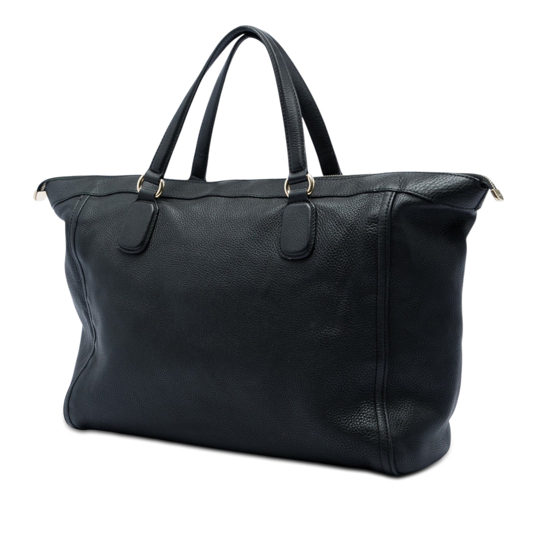 Soho Working Cabas Grand Cuir de veau Noir