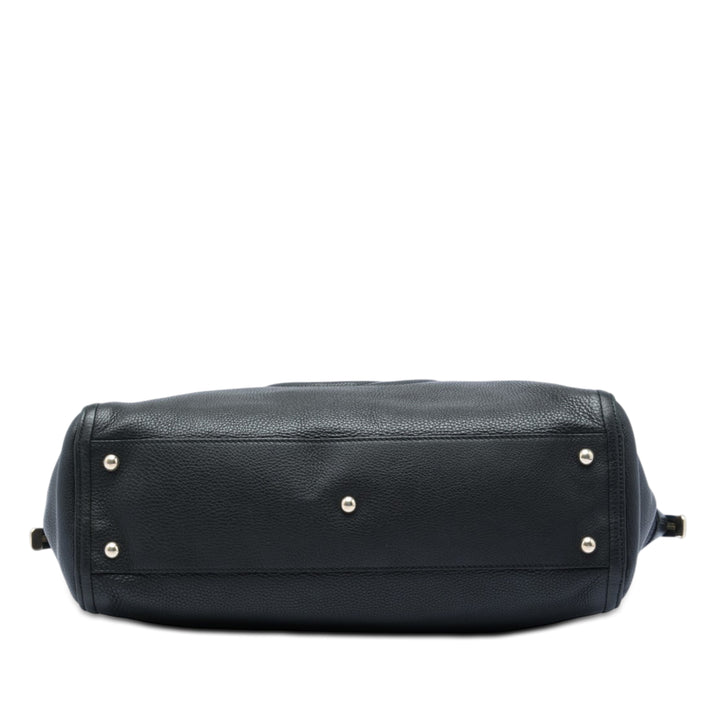 Soho Working Cabas Grand Cuir de veau Noir