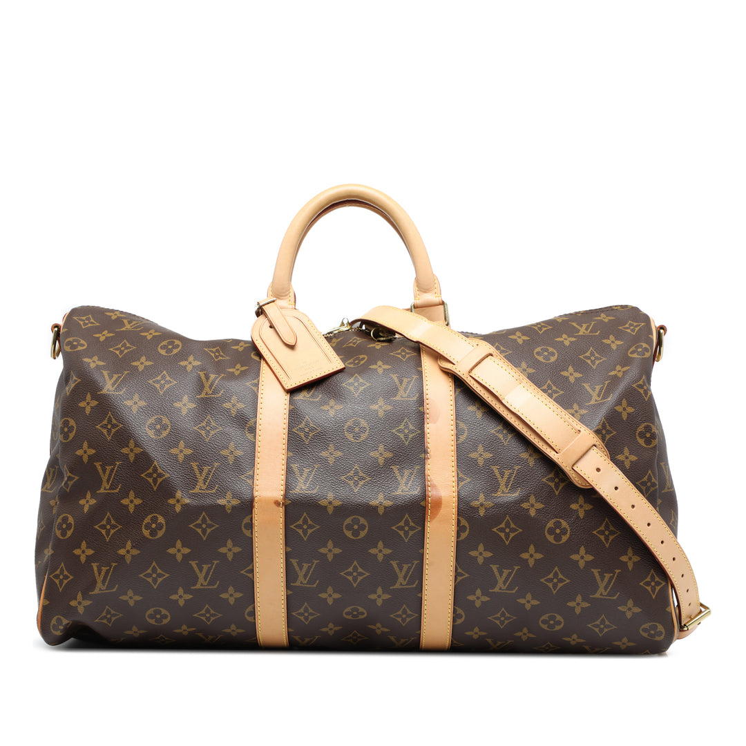 Louis Vuitton Monogram Keepall Bandouliere 50 Marron – GABY PARIS Authentique