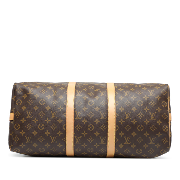 Louis Vuitton Monogram Keepall Bandouliere 50 Marron – GABY PARIS Authentique