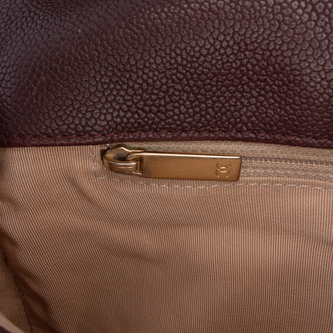 Caviar Wild Stitch Flap Brown - Gaby Paris