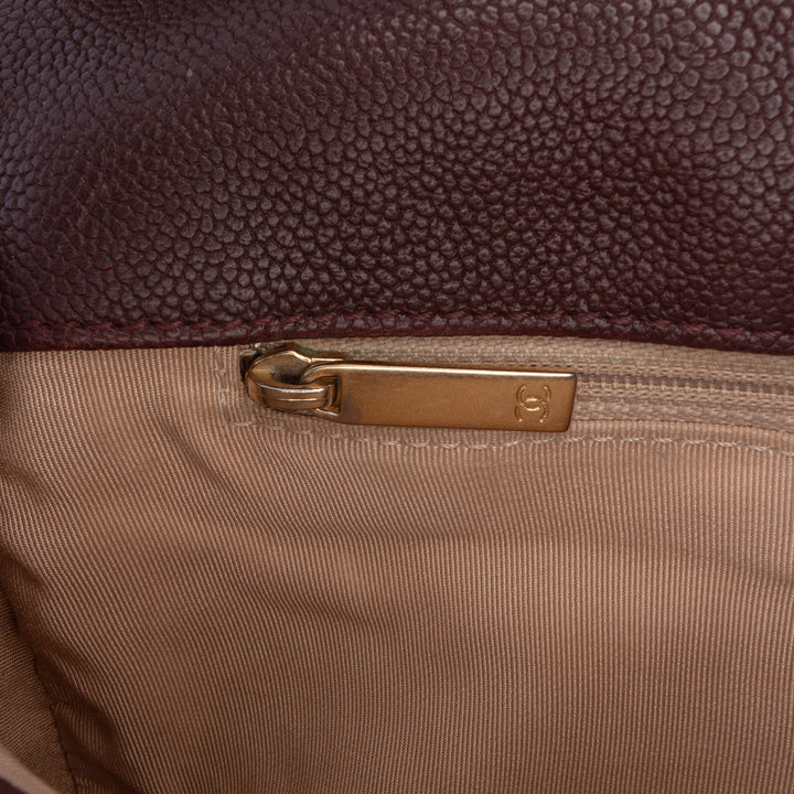 Caviar Wild Stitch Flap Brown - Gaby Paris