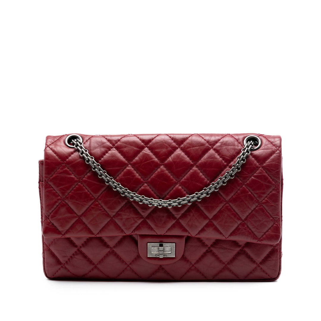 Chanel Matelassé vieilli Cuir de veau Reissue 2.55 Double rabat 226
