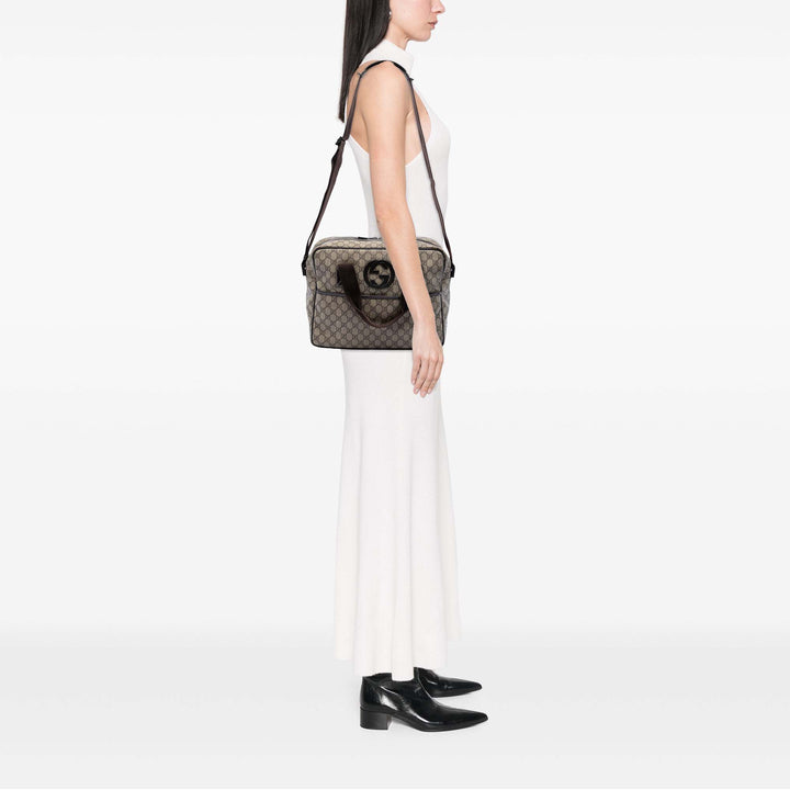 Interlocking G Porte-documents GG Supreme Beige