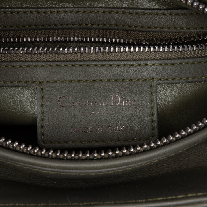 Dior Lady Dior Cannage Moyen Cuir d'agneau Marron – vue 5 – GABY PARIS