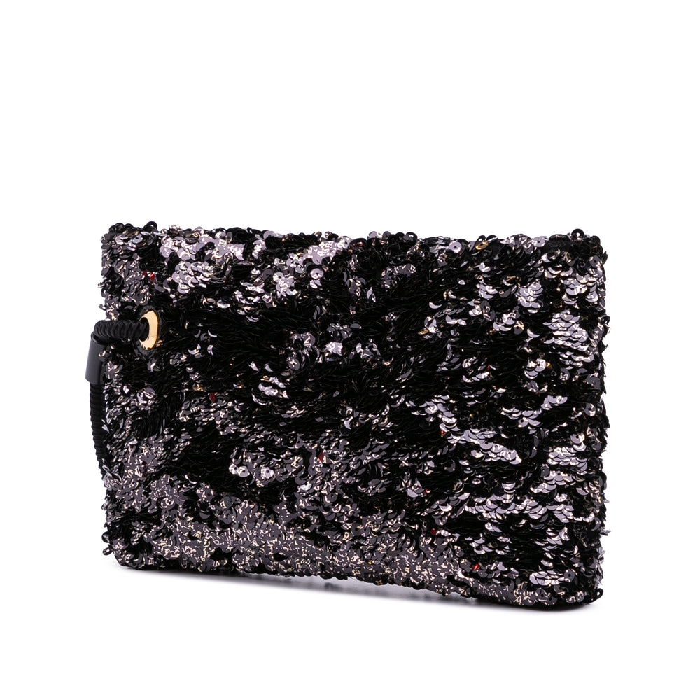 Sequins Rococo Pochette Black - Gaby Paris